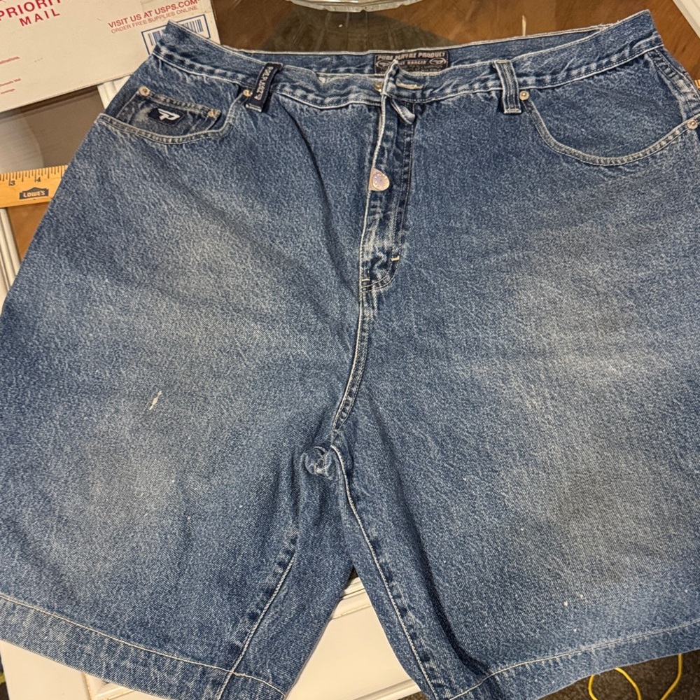 Vintage Dark Wash Pure Playaz Genuine 1969 Denim Shorts